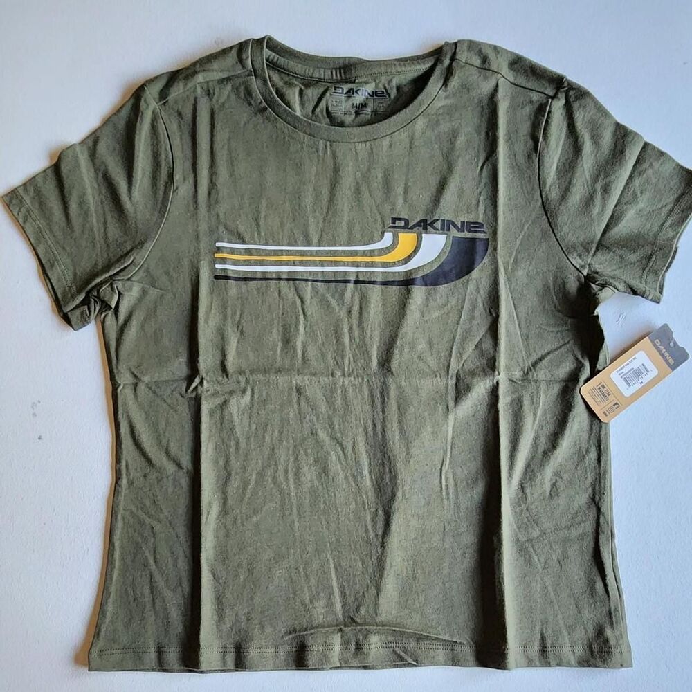 Dakine Women's Green and Khaki T-shirt